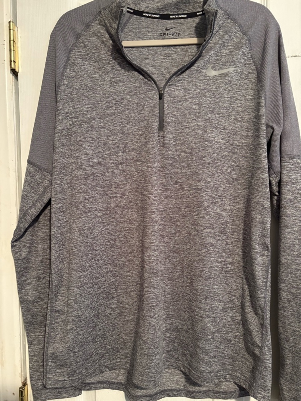 Nike Gray Heather Dri-FIT Quarter-Zip Pullover
